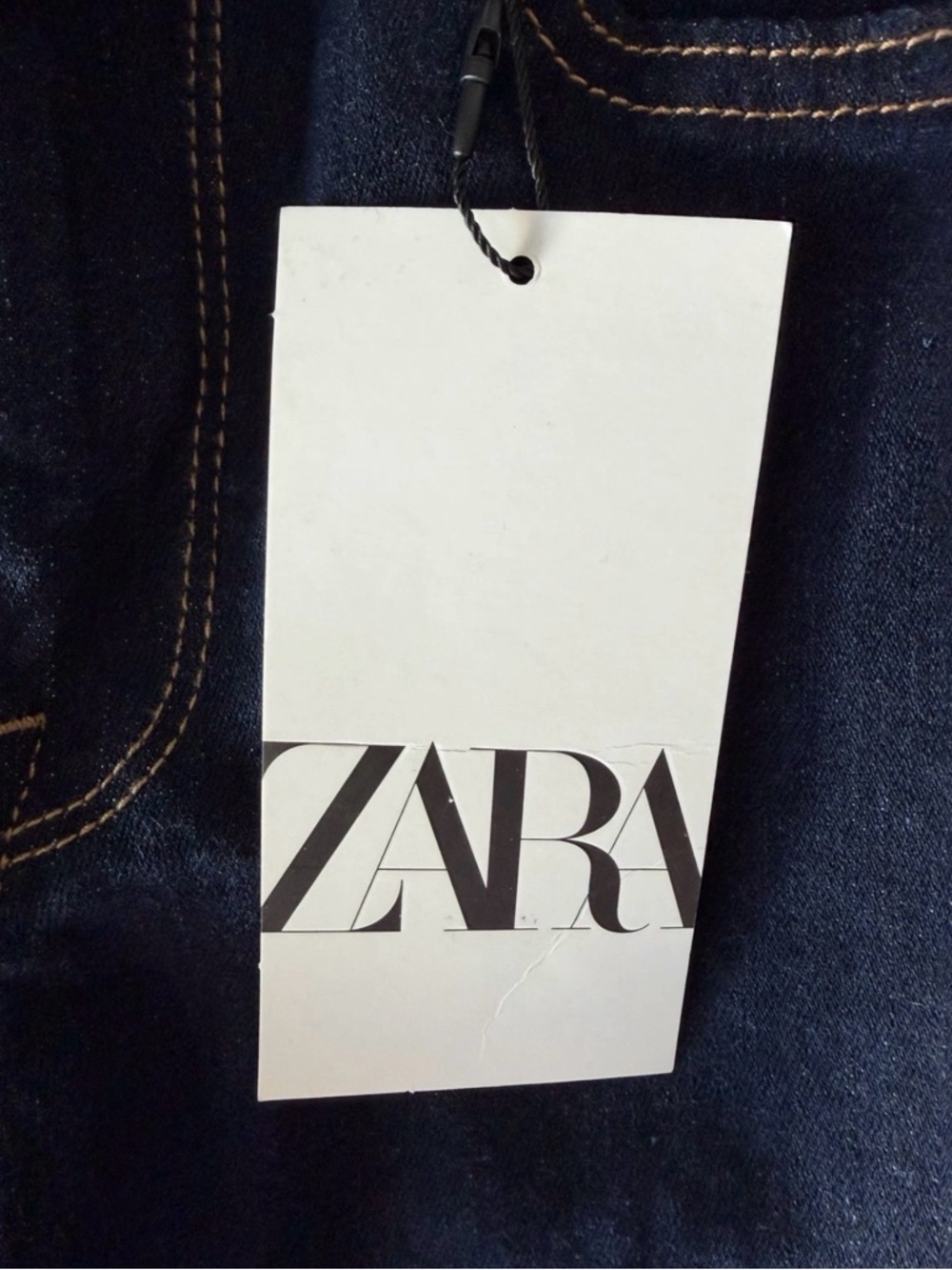 Zara women’s the contour bootcut in Dark Blue Signature Denim Jeans US 2 EUR 34 - Picture 6 of 6